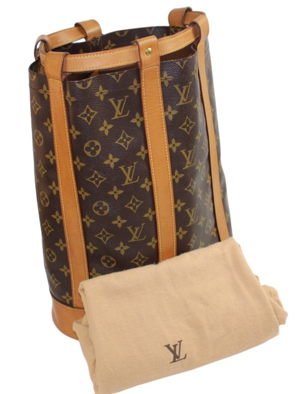 Louis Vuitton Randonnée PM Monogram Coated Canvas Bucket Style Backpack - Picture 15 of 15